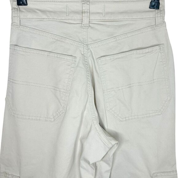 Hollister Women’s 24 Ultra High Rise Baggy Cargo Pants Beige 3 Pocket Utility 00 - Picture 9 of 9